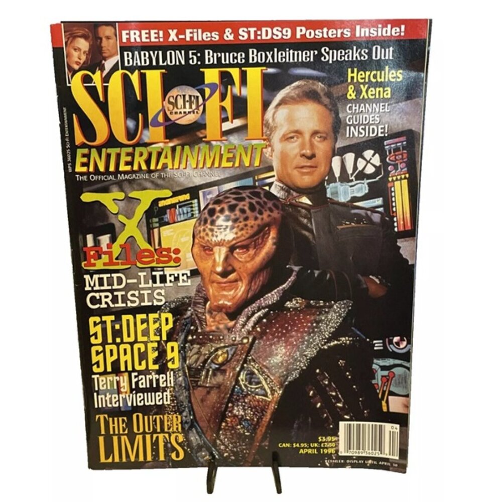 Sci-Fi Entertainment Magazine April 1996 Vol.2 #6 Deep Space Nine Poster X-Files